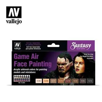 Vallejo 17mlx8 72865 Game Air Face Painting Set (Fantasy) • £18.89