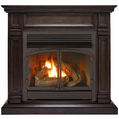 Duluth Forge Dual Fuel Ventless Fireplace 32000 BTU T-Stat Control Chocolate • $989.99