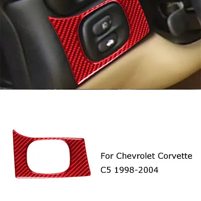  For Chevrolet Corvette C5 Carbon Fiber Headlight Switch Button Cover Trim 98-04 • $15.28