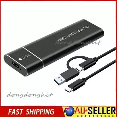 M.2 NVME TO USB Enclosure Type-C Storage Case Adapter SSD SATA External New • $17.66