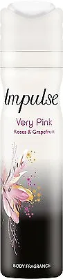 Impulse Very Pink Body Spray 75 Ml - Pack Of 6 • £11.57