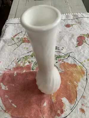 Vintage Indiana Milk Glass 9” Bud Vase • $11.99