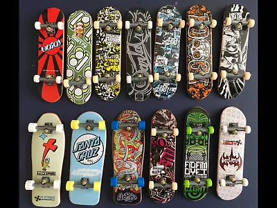 Lot Of 12 Vintage Rare Tech Deck Fingerboards Skateboards Tony Mag Cruz Hosoi • $47.44