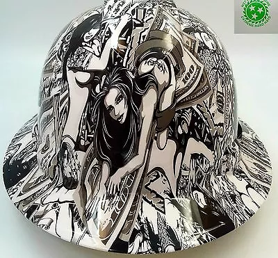 $49.99 • Buy Hard Hat FULL BRIM Custom Hydro Dipped , OSHA Approved HUSTLER GIRLS NEW SUPER
