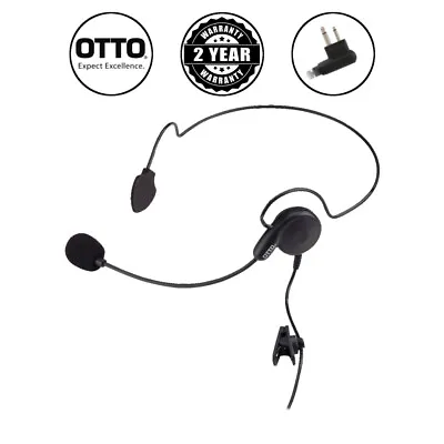 OTTO Breeze BTH Headset With Mini PTT For 2-Pin Motorola And Hytera Radios • $51.67