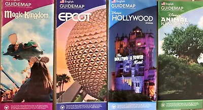 Epcot Magic Kingdom Hollywood Studios Animal Kingdom 7/20 Re-opening Park Maps • $8.99