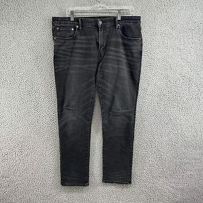 American Eagle Slim Jeans Mens 34x30 Fit 36x30 Black Denim Pants Medium Flex • $11.99