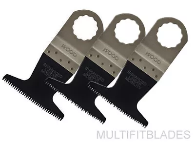 £23.23 • Buy 3 X 2-1/2  Japan Tooth Curved Edge Saw Blade- Festool Vecturo, Fein Supercut Fit
