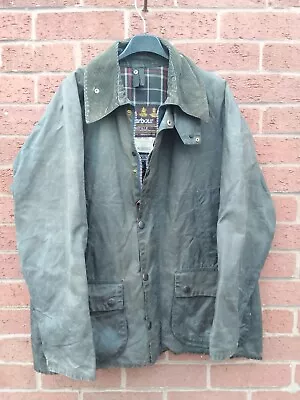 Barbour A105 Bedale Vintage Wax Jacket Coat Mens Size C40 1992 • $19.89