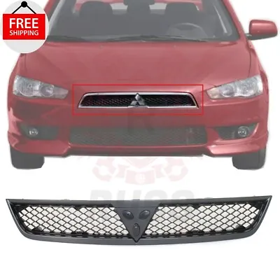 New Front Grille Silver Shell With Black For 2008-15 Mitsubishi Lancer MI1200254 • $63.90