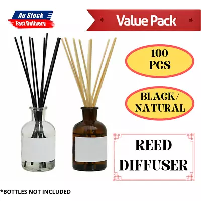 $4.45 • Buy 10-100x Reed Diffuser Reeds Rattan Aromatherapy Aroma Sticks Bulk Pack New 25cm