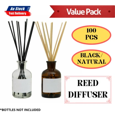 $4.45 • Buy 10-100x Reed Diffuser Reeds Rattan Aromatherapy Aroma Sticks Bulk Pack New 25cm