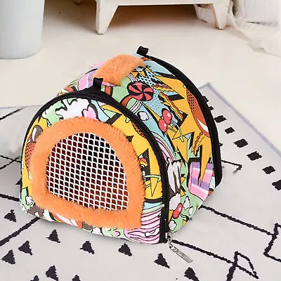 Hedgehog Bag Zipper Design Hand Washable Hamster Chinchilla Rabbit Carrier Soft • $13.88