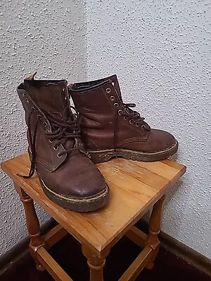 Dr. Martens Doc England Rare Vintage Crazy Horse 1460 8-eye Boots UK4 US6 Womens • $65