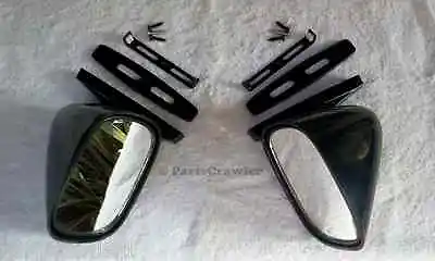 NOS Pair BLACK SPORT BULLET Hot Rod Muscle Car Side View Mirrors • $54.99