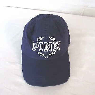 Victoria's Secret  PINK  Crest Embroidered Hat Cap Adjustable Purple/White NWT • $12.99