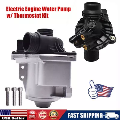 $139.99 • Buy For BMW N54 N55 3.0L 135i 335i 535i Electric Engine Water Pump Kit W/ Thermostat