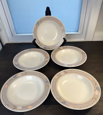 5 Mikasa Intaglio Cac02 Meadow Sun Rimmed Bowls - 9.25” • $20