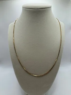 18k Solid Gold Box Chain • $557.50