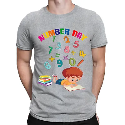 Numbers Day Colourful Maths School Charity Day Gift Mens Womens T-Shirts Top#DNE • £9.99