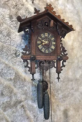 ORIGINAL Antique Germany FALLER Black Forest Strike Cuckoo Clock • $96