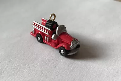 1993 North Pole Fire Truck ~ Hallmark Miniature Keepsake Ornament • $5.95