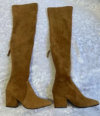 Vero Cuoio Boots Size 7 1/2 Suede And Faux Suede NWOT 26 Inches High • $55