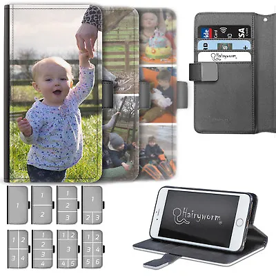 Personalised Photo Phone Case;PU Leather Flip Case;Cover For Apple/Samsung • $54.11