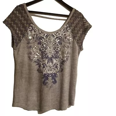 Miss Me Women's Embellished Knit Top Size Large • $27