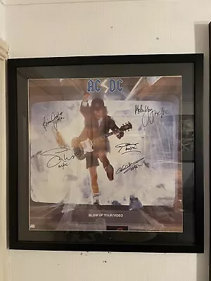 AC/DC Whole Band Autograph / Signed Picture / 24x24” Original 1988 Tour Poster • £295