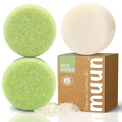 Rice Water Shampoo Bars And Conditioner Set 3 - PH Balanced Sulfate & Silicone • $15.99