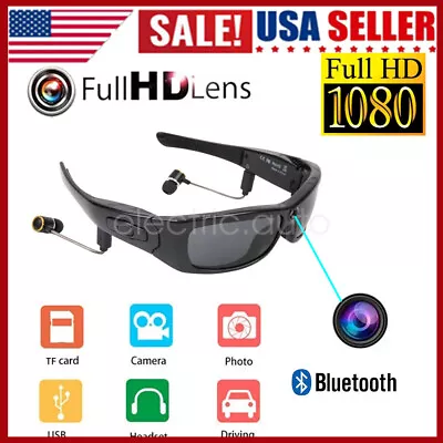 Mini HD Spy Camera 1080P Glasses Hidden Eyewear DVR Video Recorder Cam Camcorder • $46.99