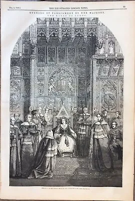 1849 Engravings - Queen Victoria - Opening Of Parliament & Assassination Attempt • $15