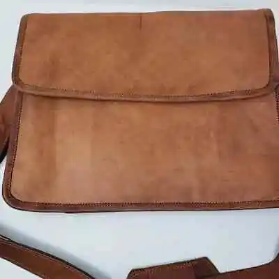 Mens Real Leather Satchel Multiple Sizes Messenger HandBag Laptop Briefcase Bag • $38.54