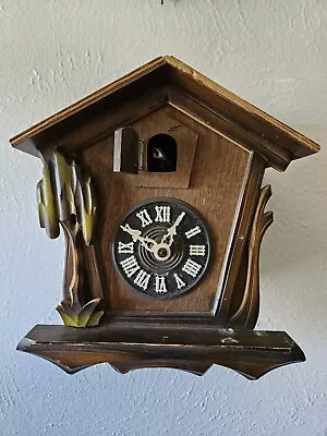 Vintage German Cuckoo Clock Wooden For Parts Or Repair Regula Movement • $40