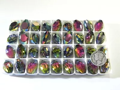 Vitrail Medium (18x12mm Vintage Swarovski 4871 Oval Fireball Stones • $8.95