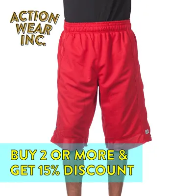 Proclub Pro Club Mens Mesh Shorts Heavyweight Casual Basketball Shorts Active • $17.95