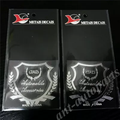 2x Silver DAD GARSON VIP JDM JP Japan Car Window Emblem Badges Decal Stickers • $9.90