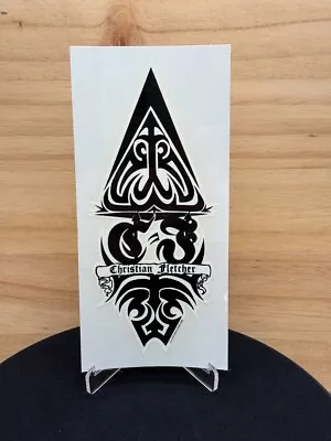 Vintage Christian Fletcher Surfboards Tribal Clear Sticker Rare! • $15