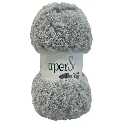 Jarol SUPERSOFT CUDDLY CHUNKY Knitting Wool Yarn 100g - 04 Dove • £5.49