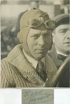 Eddie Hearne Race Car Driver Antique Photo • $225