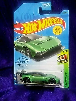 Hot Wheels Aston Martin Vulcan Green Sports Car Hw Exotics #3/10 Diecast Mattel • $5.59