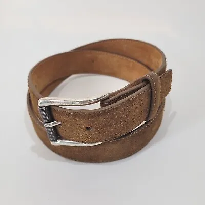 W. Kleinberg Belt W34 Tobacco Brown Suede Made In USA Leather  • $40