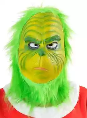 Deluxe Rubber Latex Grinch Christmas Costume Mask - Genuine Heaven Costumes -... • $54.99