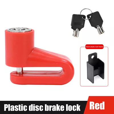 Electric Scooter Disc Brake Lock Anti Theft With Lock Frame For M365 (Red) • $10.09