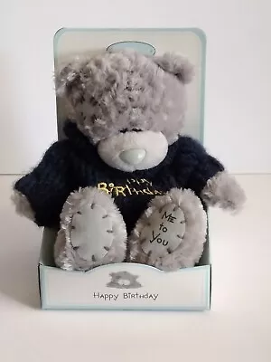 New Old Stock Carte Blanche UK ME TO YOU  Happy Birthday  Sweater Bear 14cm  • $19.26