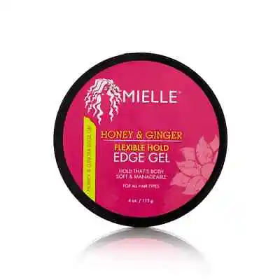 MIELLE ORGANICS HONEY AND GINGER EDGE GEL - FLEXIBLE HOLD 4oz (Multiple PACKS) • £12.49