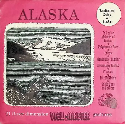 Alaska 1950 Scarce S3D Drawn Illustration Cover 3d View-Master 3 Reel Packet • $19.99