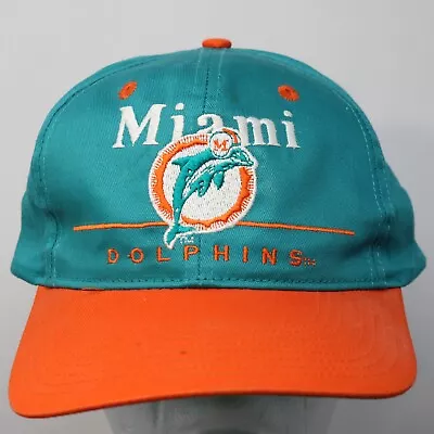 Miami Dolphins Split Bar Snapback Hat Retro Throwback Vintage Eastport • $21.99