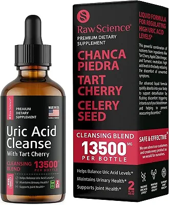 $16.99 • Buy Uric Acid Drops -Chanca Piedra, Tart Cherry Extract, Celery Seed, Dandelion Root